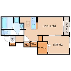 奈良駅 バス11分  永井町下車：停歩6分 1階の物件間取画像